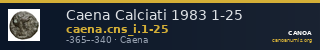 Caena Calciati 1983 1-25 — CANOA