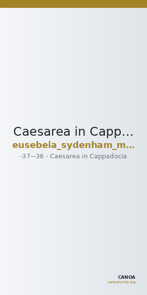 Caesarea in Cappadocia Sydenham and Malloy 1978 35 — CANOA