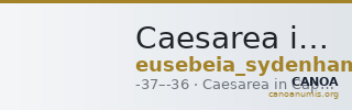 Caesarea in Cappadocia Sydenham and Malloy 1978 35 — CANOA