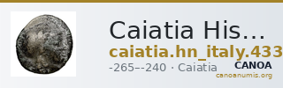 Caiatia Historia Numorum Italy 433 — CANOA