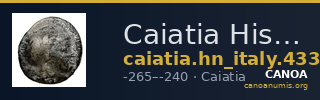 Caiatia Historia Numorum Italy 433 — CANOA