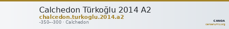 Calchedon Türkoğlu 2014 A2 — CANOA
