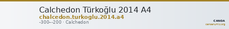 Calchedon Türkoğlu 2014 A4 — CANOA