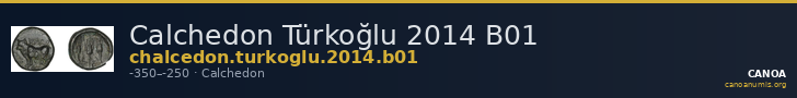 Calchedon Türkoğlu 2014 B01 — CANOA