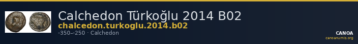 Calchedon Türkoğlu 2014 B02 — CANOA