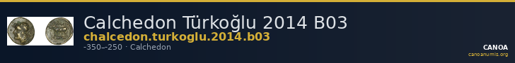 Calchedon Türkoğlu 2014 B03 — CANOA