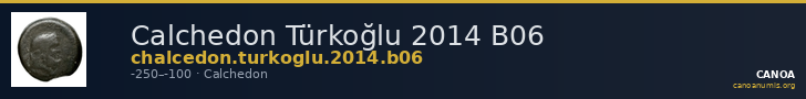 Calchedon Türkoğlu 2014 B06 — CANOA