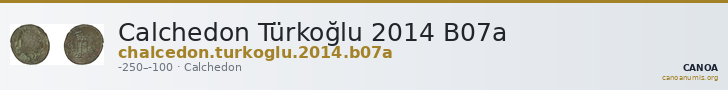 Calchedon Türkoğlu 2014 B07a — CANOA