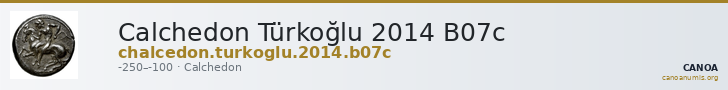 Calchedon Türkoğlu 2014 B07c — CANOA