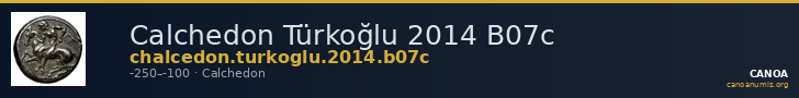 Calchedon Türkoğlu 2014 B07c — CANOA