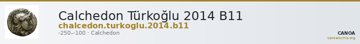 Calchedon Türkoğlu 2014 B11 — CANOA