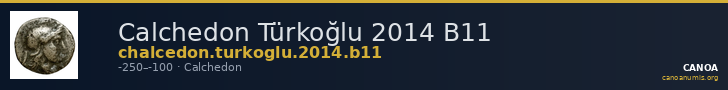 Calchedon Türkoğlu 2014 B11 — CANOA