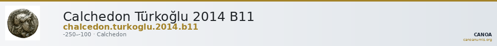 Calchedon Türkoğlu 2014 B11 — CANOA