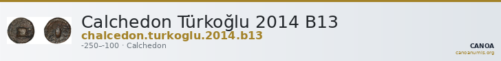 Calchedon Türkoğlu 2014 B13 — CANOA