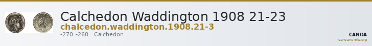 Calchedon Waddington 1908 21-23 — CANOA