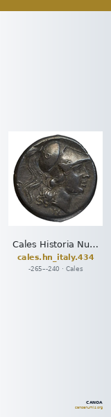 Cales Historia Numorum Italy 434 — CANOA