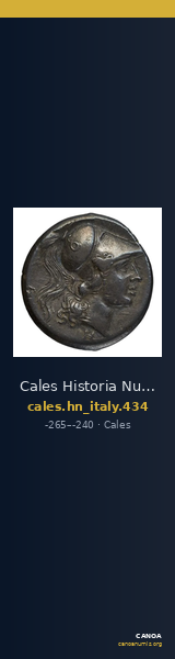 Cales Historia Numorum Italy 434 — CANOA