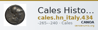Cales Historia Numorum Italy 434 — CANOA