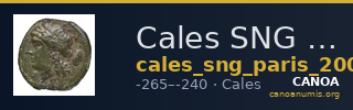 Cales SNG Paris 2003 470-473 — CANOA
