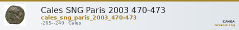 Cales SNG Paris 2003 470-473 — CANOA