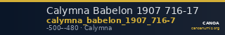 Calymna Babelon 1907 716-17 — CANOA