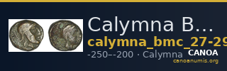 Calymna BMC Calymna 27-29 — CANOA