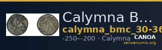 Calymna BMC Calymna 30-36 — CANOA