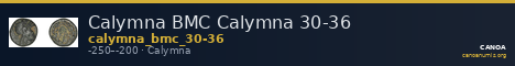 Calymna BMC Calymna 30-36 — CANOA