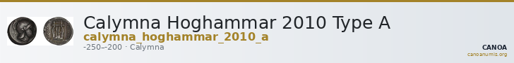 Calymna Hoghammar 2010 Type A — CANOA