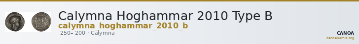 Calymna Hoghammar 2010 Type B — CANOA
