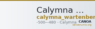 Calymna Wartenberg 1998 2-3 — CANOA