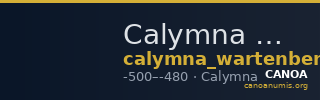 Calymna Wartenberg 1998 2-3 — CANOA
