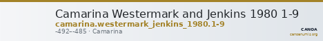 Camarina Westermark and Jenkins 1980 1-9 — CANOA