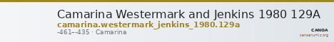 Camarina Westermark and Jenkins 1980 129A — CANOA