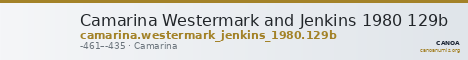Camarina Westermark and Jenkins 1980 129b — CANOA