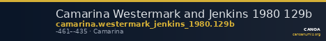 Camarina Westermark and Jenkins 1980 129b — CANOA