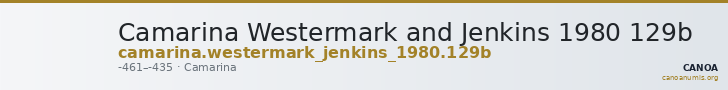 Camarina Westermark and Jenkins 1980 129b — CANOA