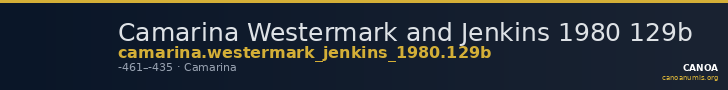 Camarina Westermark and Jenkins 1980 129b — CANOA