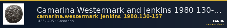 Camarina Westermark and Jenkins 1980 130-157 — CANOA