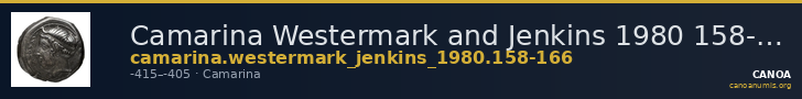 Camarina Westermark and Jenkins 1980 158-166 — CANOA