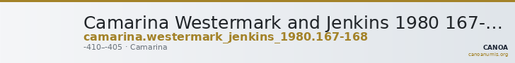 Camarina Westermark and Jenkins 1980 167-168 — CANOA