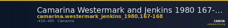 Camarina Westermark and Jenkins 1980 167-168 — CANOA