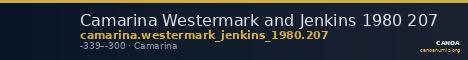 Camarina Westermark and Jenkins 1980 207 — CANOA