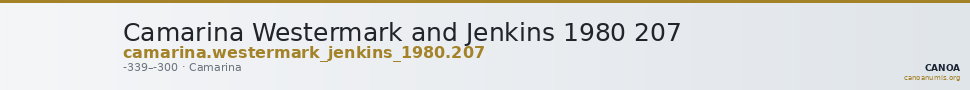 Camarina Westermark and Jenkins 1980 207 — CANOA