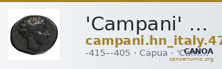 'Campani' Capua Historia Numorum Italy 476 — CANOA