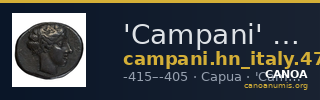 'Campani' Capua Historia Numorum Italy 476 — CANOA