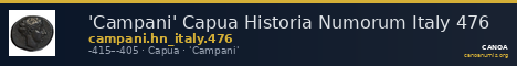 'Campani' Capua Historia Numorum Italy 476 — CANOA