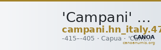 'Campani' Capua Historia Numorum Italy 477 — CANOA