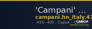 'Campani' Capua Historia Numorum Italy 477 — CANOA