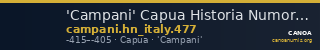 'Campani' Capua Historia Numorum Italy 477 — CANOA